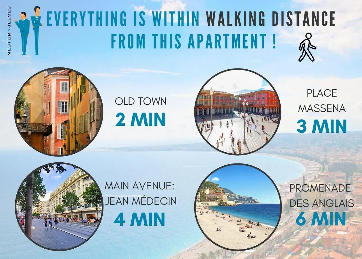 Nestor&Jeeves - Palm Riviera - Hyper Center - Close Old Town And Sea Nice Apartment